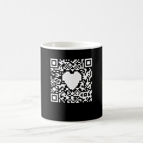 QR code generator with a heart Coffee Mug