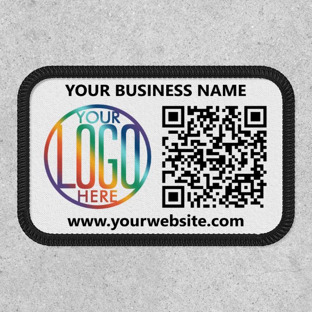 QR Code Generator & Your Logo Business Promotional Patch (Front)