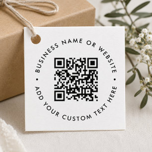 QR Code Gift Tags Business Favor Packaging Tags