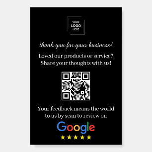 QR Code Google Review Foam Board Display