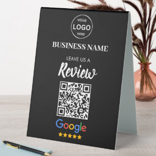 Qr Code Google Reviews Business Review Table Tent