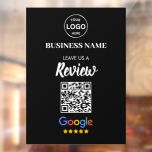 Qr Code Google Reviews Business Review Window Cling