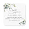 QR Code Greenery Wedding Online RSVP Cards