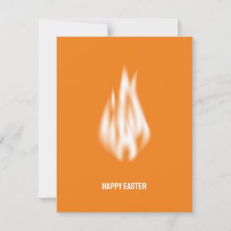 Qr Code Happy Easter Soft White Flame