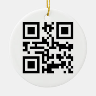 QR Code - Happy Holidays! Ceramic Ornament