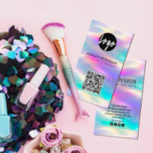 QR Code holographic rainbow | Social Media