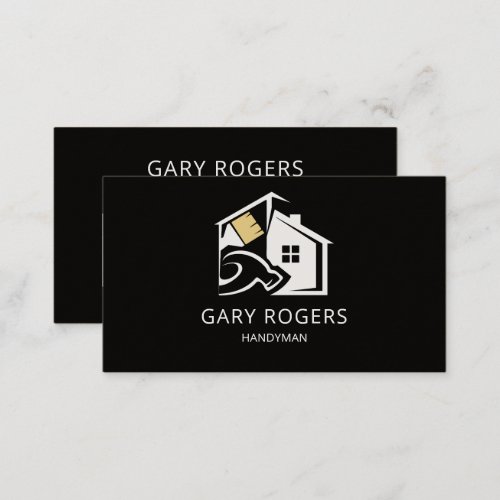 QR Code House Repair Handyman Business Card