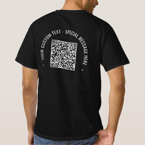 QR Code Info Custom Text Your Design Gift T_Shirt