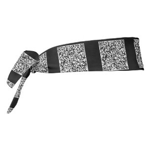 QR Code Info Promotional Personalized Tie Headband
