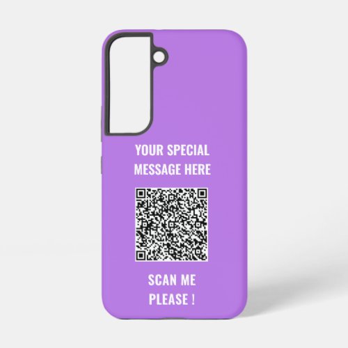 QR Code Info Your Special Message Surprise Gift Samsung Galaxy S22 Case