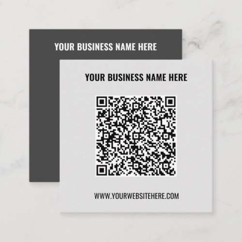 QR Code Info Your Text and Colors Business Card