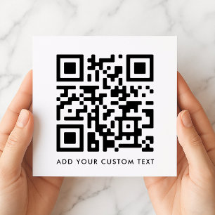 QR Code Invitation   Versatile Square Invite Cards