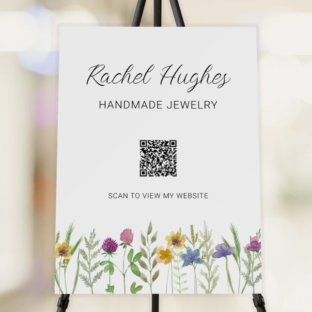 QR Code Jeweler Floral Display  Foam Board (Creator Uploaded)