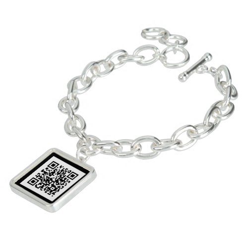 QR code Jewelry Digital Black Bracelet