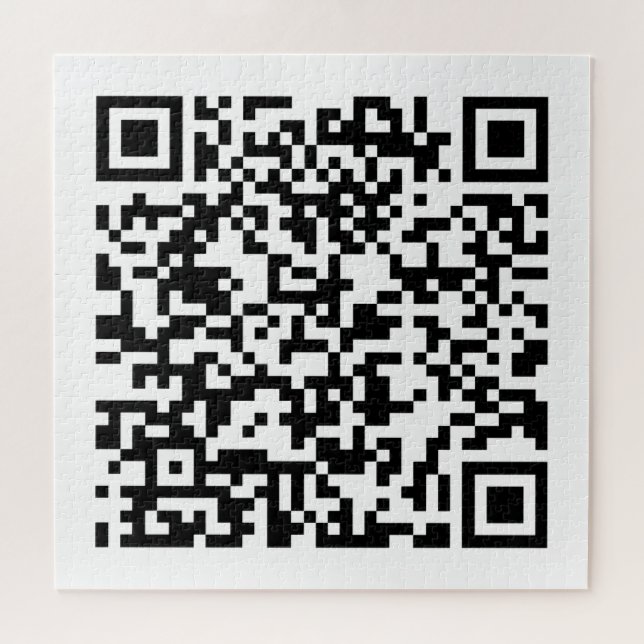 QR Code Jigsaw Puzzle – Add Your Web Address Only (Horizontal)