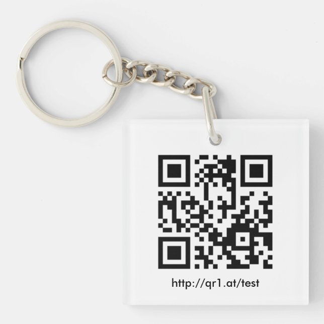 QR Code Key Keychain (Front)