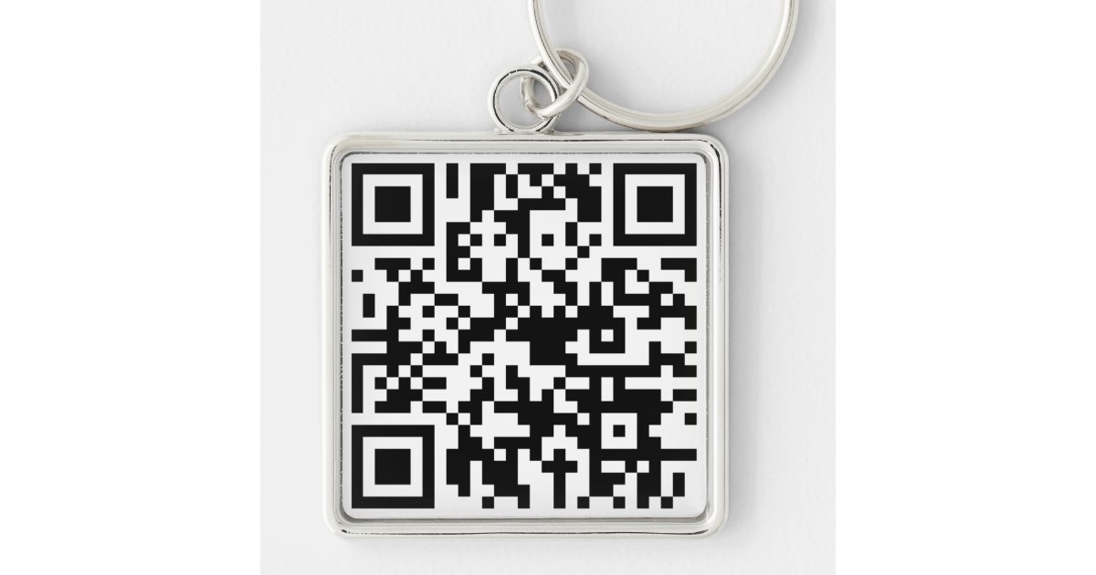 QR CODE KEYCHAIN | Zazzle