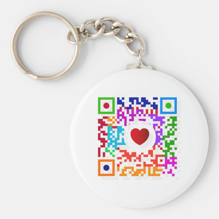 QR-Code Keychain | Zazzle.com