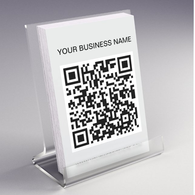 QR Code l Modern Gray Promotional Advertising Flyer (Creator Uploaded)