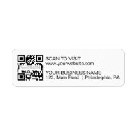 Qr Code labels with your business address