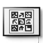 qr code LED sign (Lights Off)