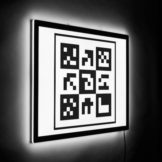 qr code LED sign (Angle)