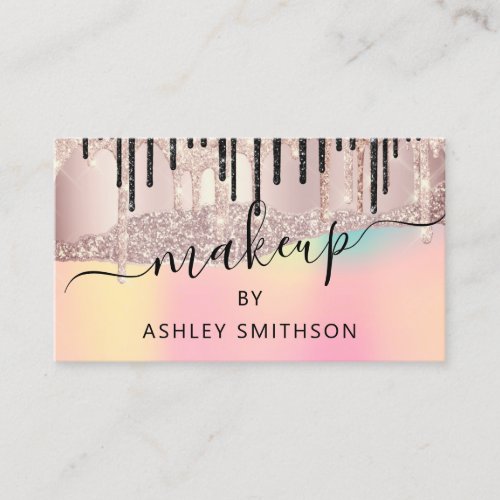  QR Code Logo Abstract Online Shop Rose Holograph Business Card