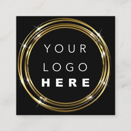  QR Code Logo Black White Gold Promotional Insert
