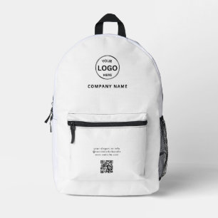 Qr Code Logo Business Minimalist Simple Printed Backpack