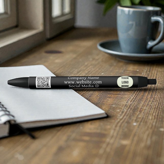 QR Code Logo Company Black Business Corporate Pen (Creator Uploaded)