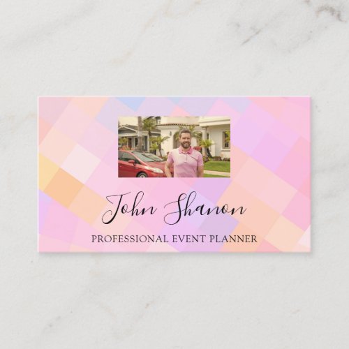 QR Code Logo Custom Photo Real Estate Business Card