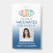 QR Code Logo Photo ID Covid Vaccine Pass Blue