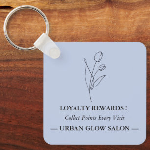 QR Code Loyalty Card Replacement Keychain