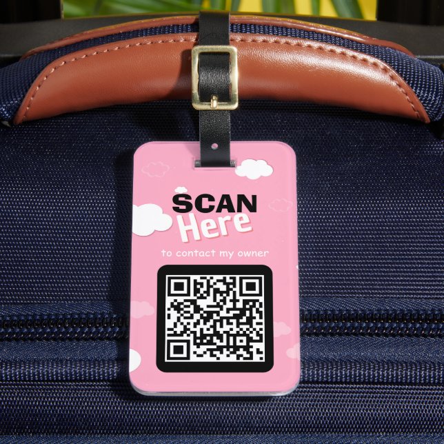 QR Code Luggage Tag Changeable (Front Insitu 2)