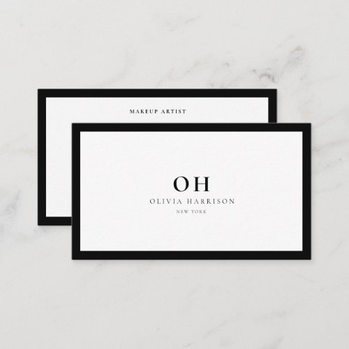 QR Code Luxury Minimalist  Business Card