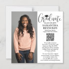 QR Code Magnetic Graduation Photo Announcement