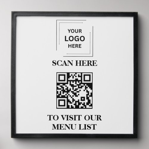 QR Code Menu Contactless Peel & Stick Photo Peel And Stick Photo Tile