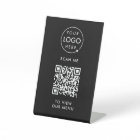 QR Code Menu | Logo Black Contactless Modern