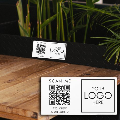 QR Code Menu Restaurant Logo Digital Menu Sign