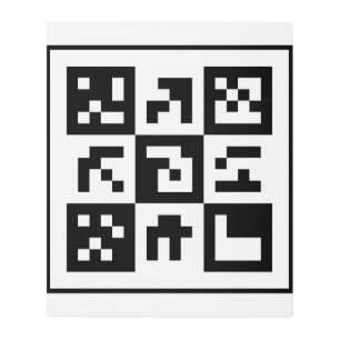 qr code metal print