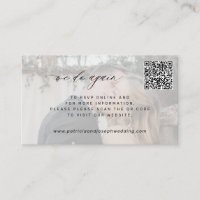 QR CODE minimal photo we do again wedding