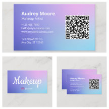 QR Code Minimalist Makeup Artist