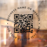 QR Code | Minimalist Simple Business Scannable Window Cling QR Code | Minimalist Simple Business Scannable Window Cling