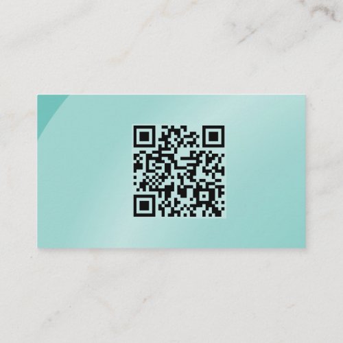 Qr Code Moderate Watercolor Modern Neat Shaded Business Card