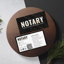 QR Code | Modern Black Marble Mobile Notary Public