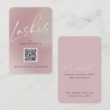QR code modern chic lash extension vertical