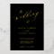 QR code modern elegant gold black wedding 