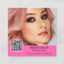 QR Code modern make up artist square Square Busine