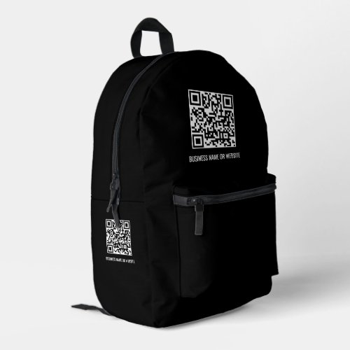 QR Code Modern Minimalist Business Promotional  Printed Backpack