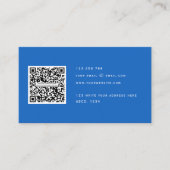 QR code Modern Minimalist Elegant Clean Simple  Bu Business Card (Front)